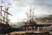 Claude Lorrain, Marine with the Trojans Burning their Boats dfg